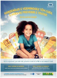 Poster for Brazil's campaign against neglected tropical diseases.