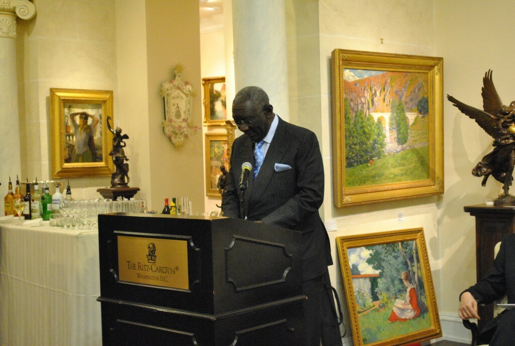 President John Kufuor presents his keynote address